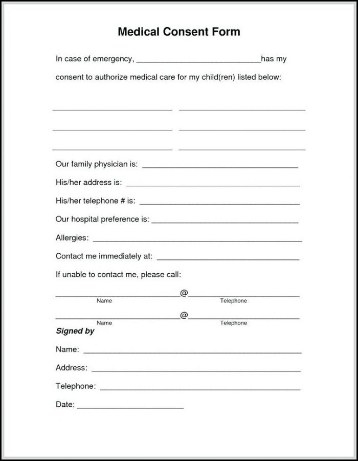Free Printable Medical Release Form For Grandparents Free Printable Medical Release Form For Grandparents