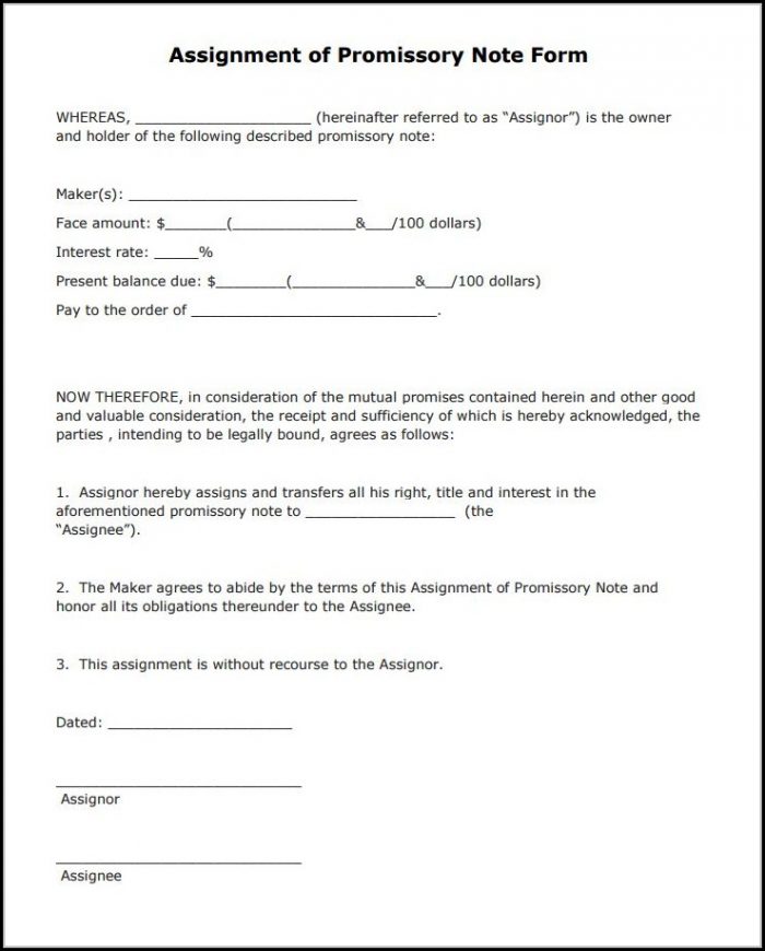 Free Promissory Note Form Free Promissory Note Form