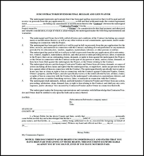 Free Uninsured Contractor Waiver Form Form Resume Examples 9x8reR93dR