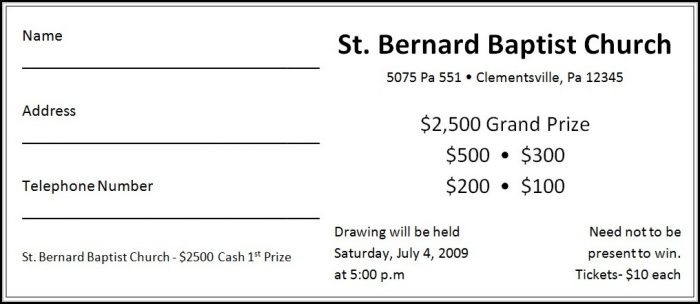 Fundraising Ticket Template Free Fundraising Ticket Template Free