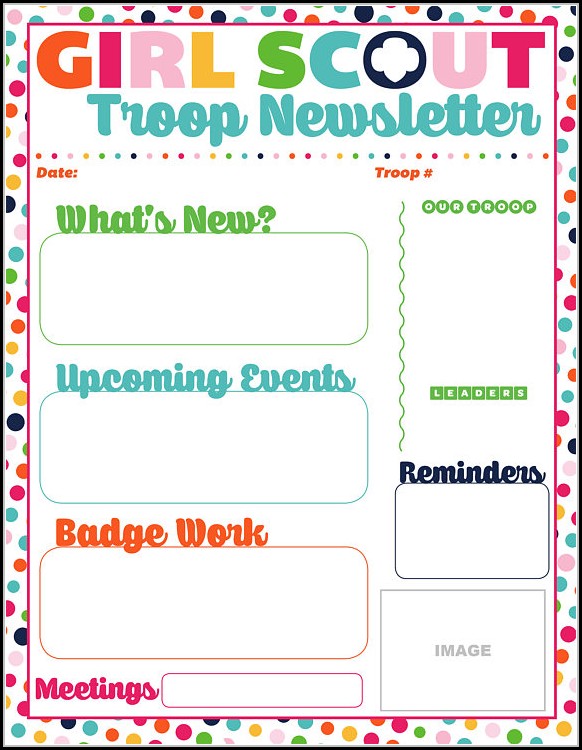 Girl Scout Newsletter Template Free Girl Scout Newsletter Template Free