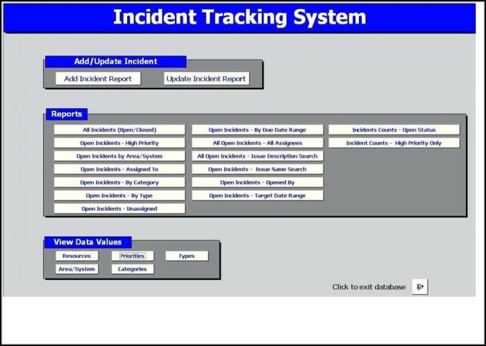 Incident Tracking Template Excel Sheet Software Incident Tracking Template Excel Sheet Software