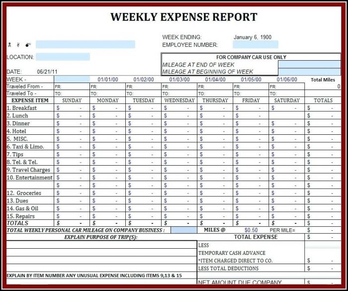 Income And Expense Report Excel Template Income And Expense Report Excel Template