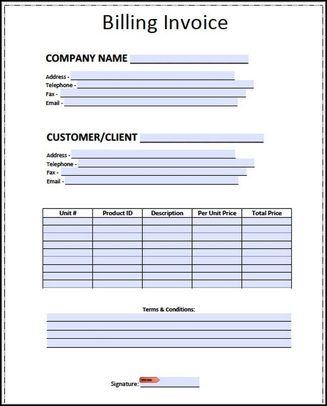 Invoice Template Docx India Invoice Template Docx India