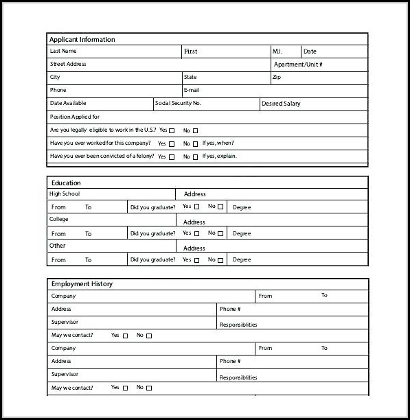 Job Application Form Template Free Nz Job Application Form Template Free Nz