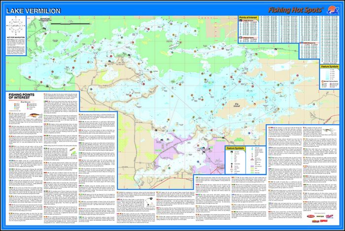 Lake Vermilion Fishing Map Lake Vermilion Fishing Map