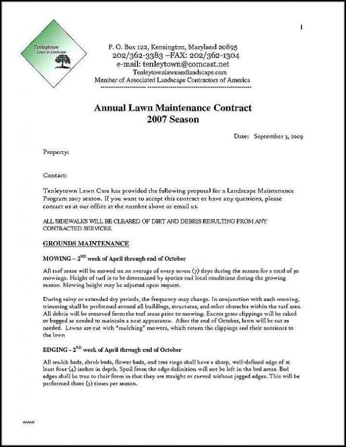 Landscape Design Proposal Template Landscape Design Proposal Template