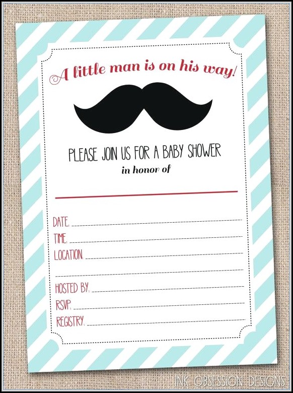 Little Man Baby Shower Invitation Templates Free Little Man Baby Shower Invitation Templates Free