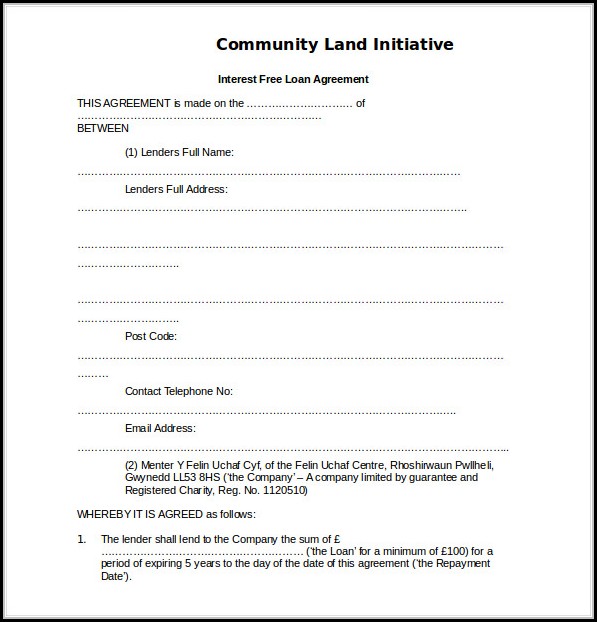 Loan Agreement Templates Free Loan Agreement Templates Free