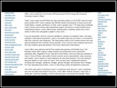 Lowe's Job Application Online Lowe's Job Application Online