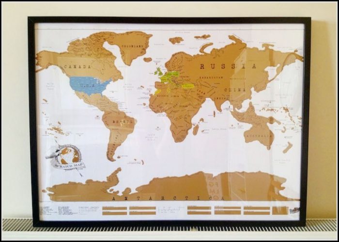 Luckies Scratch Map Frame Luckies Scratch Map Frame