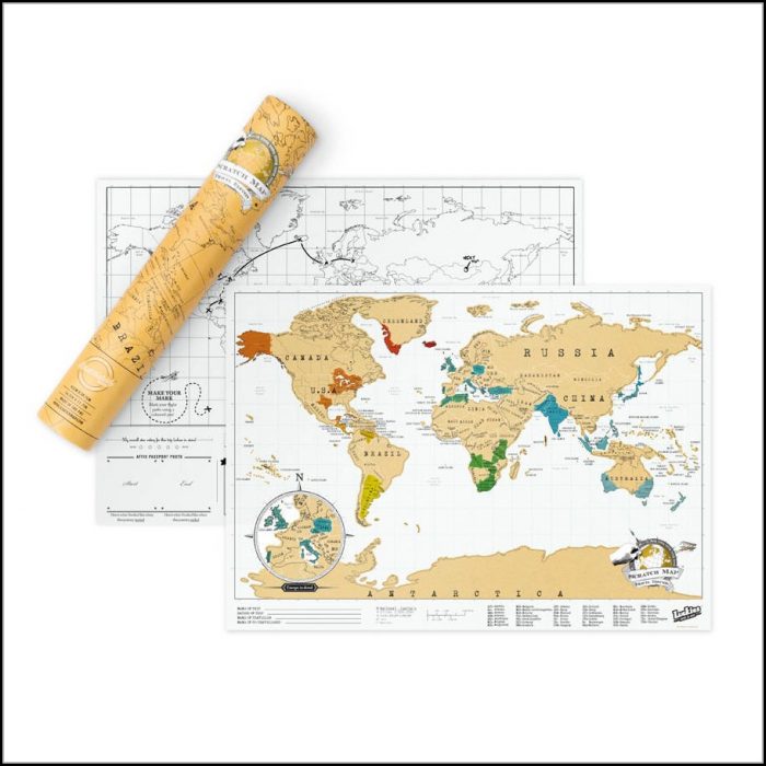 Luckies Scratch Map Original Luckies Scratch Map Original