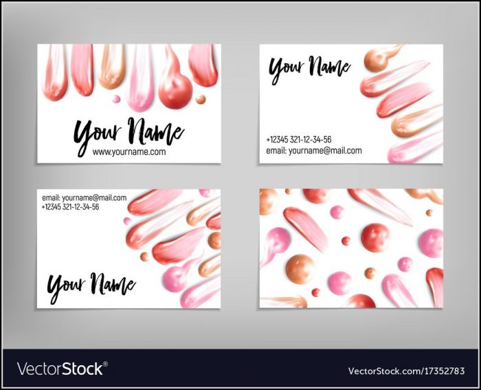 Makeup Artist Business Card Template Makeup Artist Business Card Template