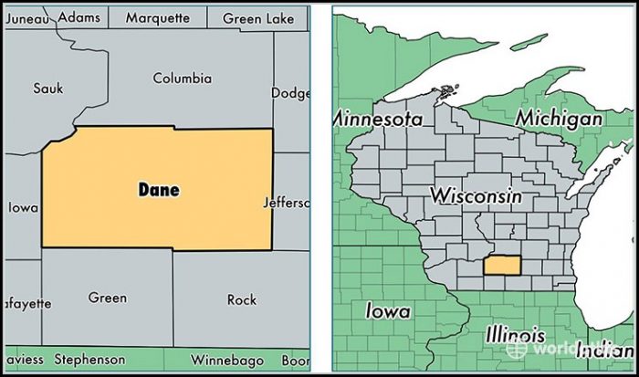 Map Of Dane County Wisconsin Map Of Dane County Wisconsin