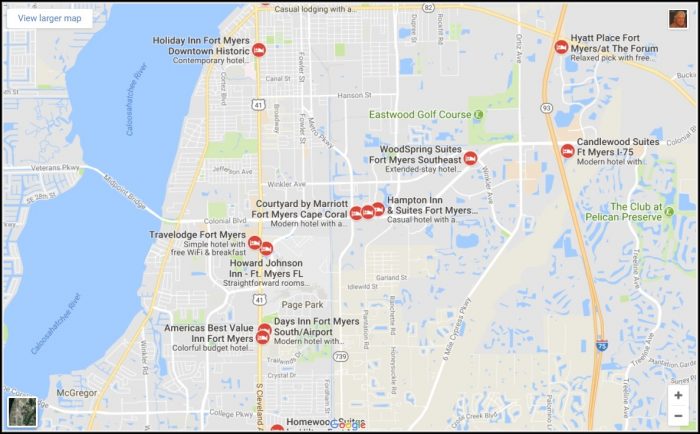 Map Of Fort Myers Beach Hotels Map Of Fort Myers Beach Hotels