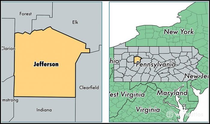 Map Of Jefferson County Pa Map Of Jefferson County Pa