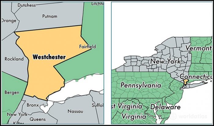 Map Of Westchester County New York Map Of Westchester County New York