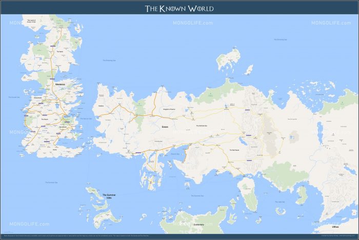 Maps Of Game Of Thrones World Maps Of Game Of Thrones World