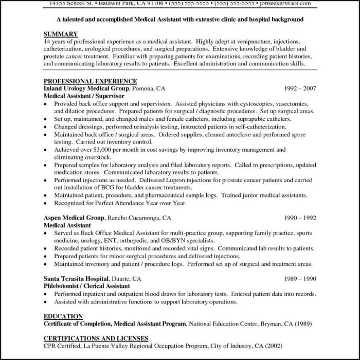 Medical Assistant Resume Builder Medical Assistant Resume Builder