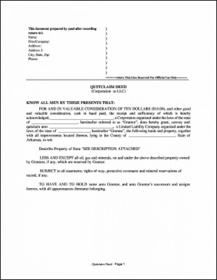 Michigan Quit Claim Deed Form Example Michigan Quit Claim Deed Form Example