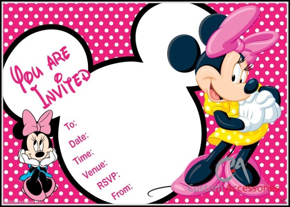 Minnie Mouse Invitation Templates Free Download Minnie Mouse Invitation Templates Free Download