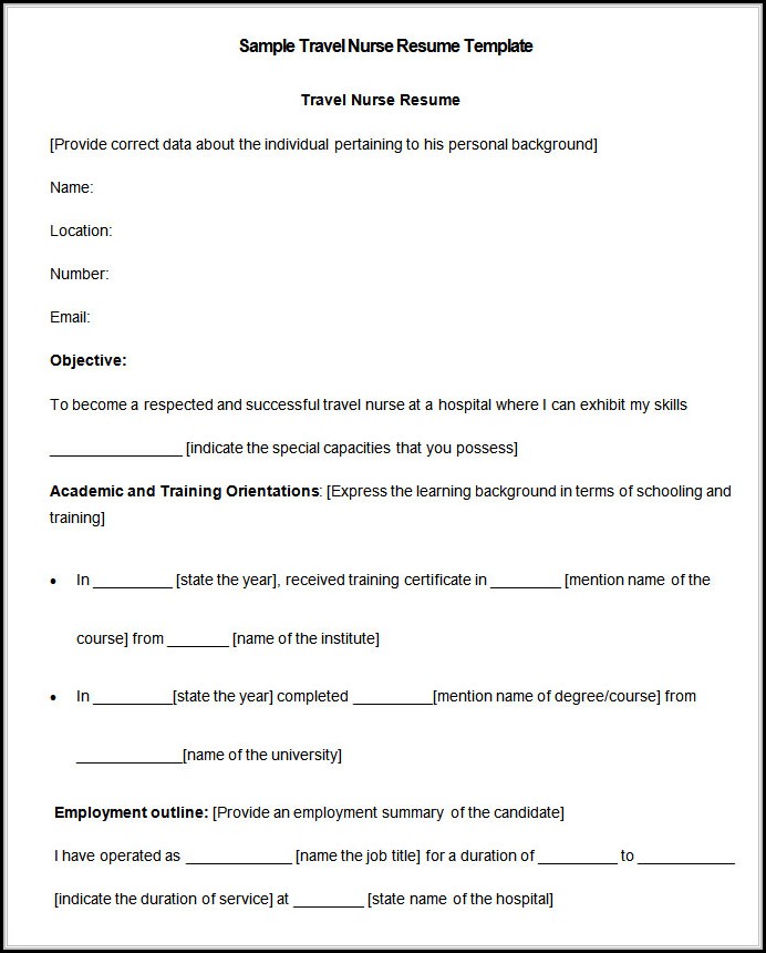 Nursing Resume Template Free Download Nursing Resume Template Free Download