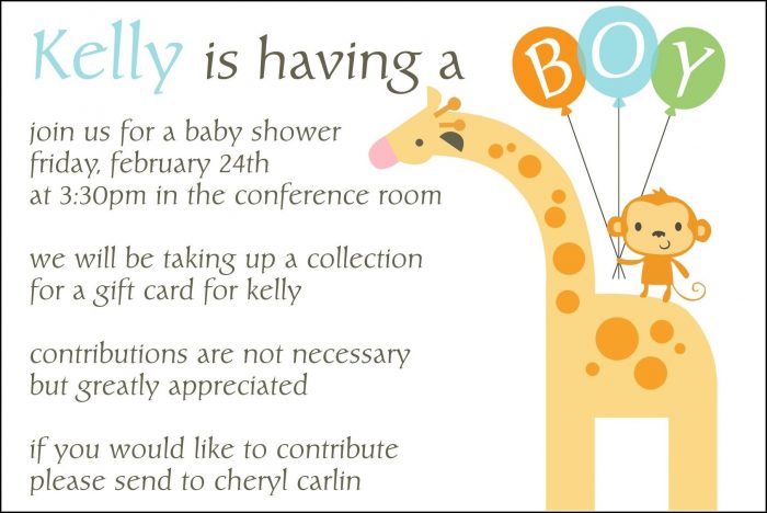 Office Baby Shower Invitation Template Office Baby Shower Invitation Template