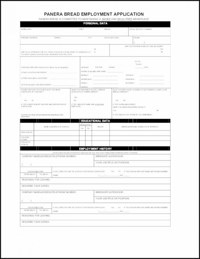 free printable basic job application form job applications