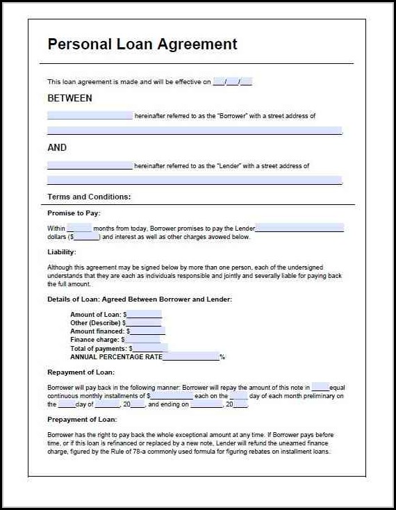 Parent Child Loan Agreement Template Parent Child Loan Agreement Template