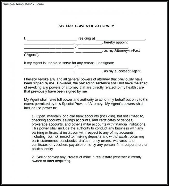 Printable Durable Power Of Attorney Form Nc Printable Durable Power Of Attorney Form Nc