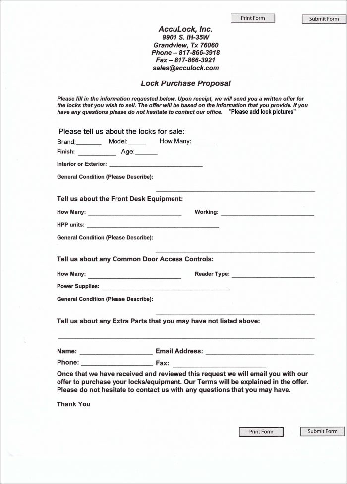 Purchase Proposal Template Purchase Proposal Template