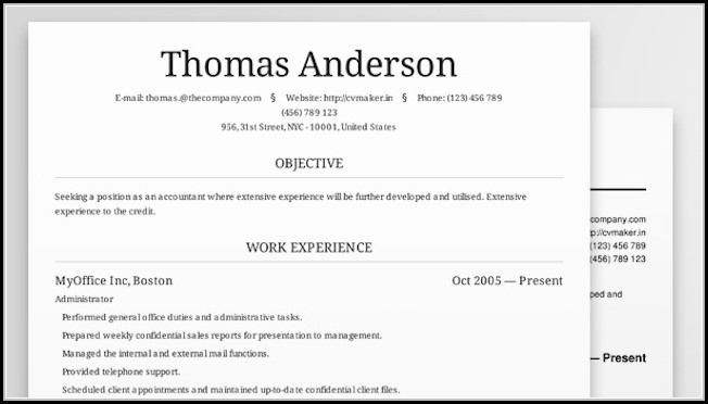 Resume Builder Template Free Resume Builder Template Free