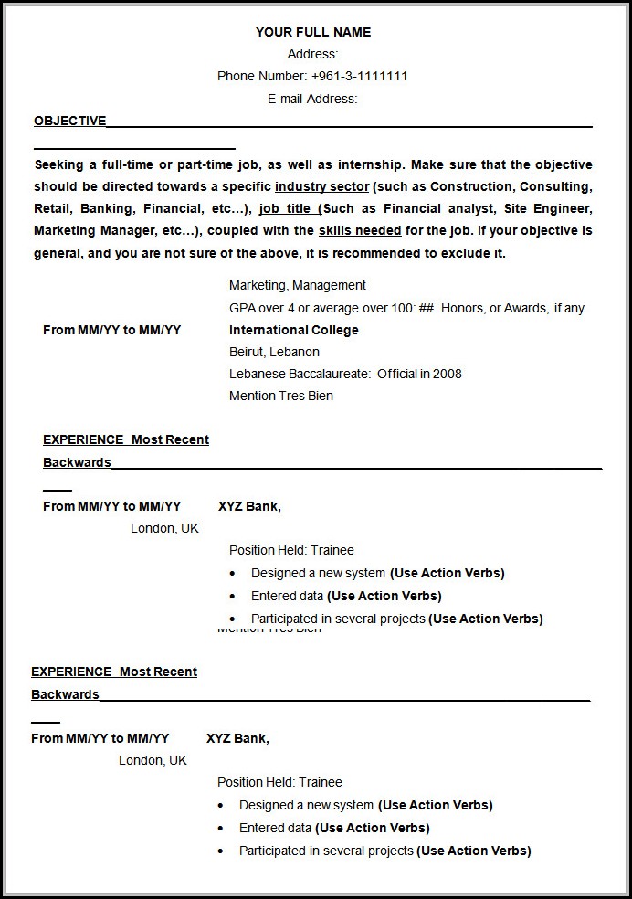 Resume Samples Free Download Resume Samples Free Download