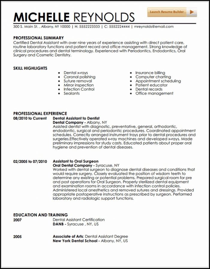 Resume Template Dental Assistant Resume Template Dental Assistant