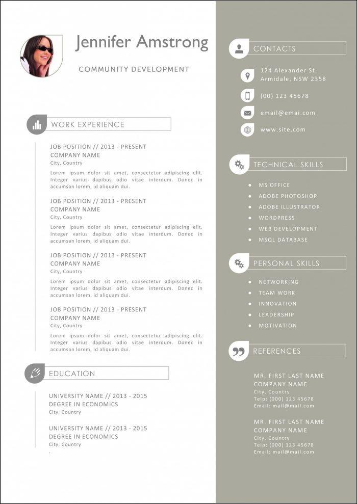 Resume Template For Macbook Resume Template For Macbook