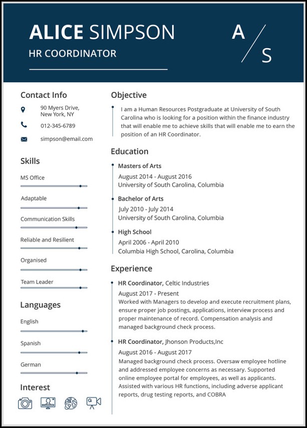 Resume Template Word Free Download Resume Template Word Free Download