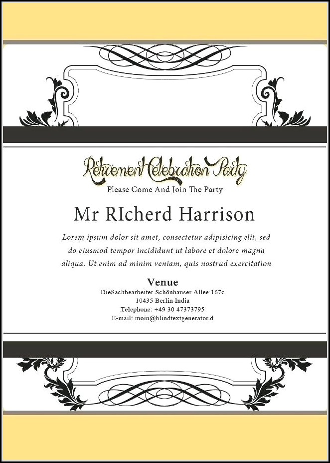Retirement Announcement Templates Retirement Announcement Templates
