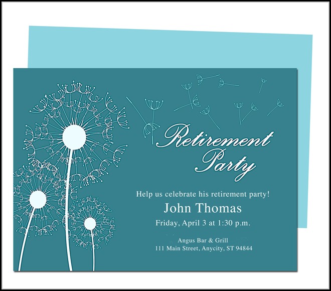 Retirement Invitation Template Microsoft Word Retirement Invitation Template Microsoft Word
