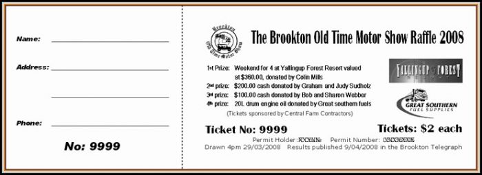 Sample Raffle Tickets Template Sample Raffle Tickets Template