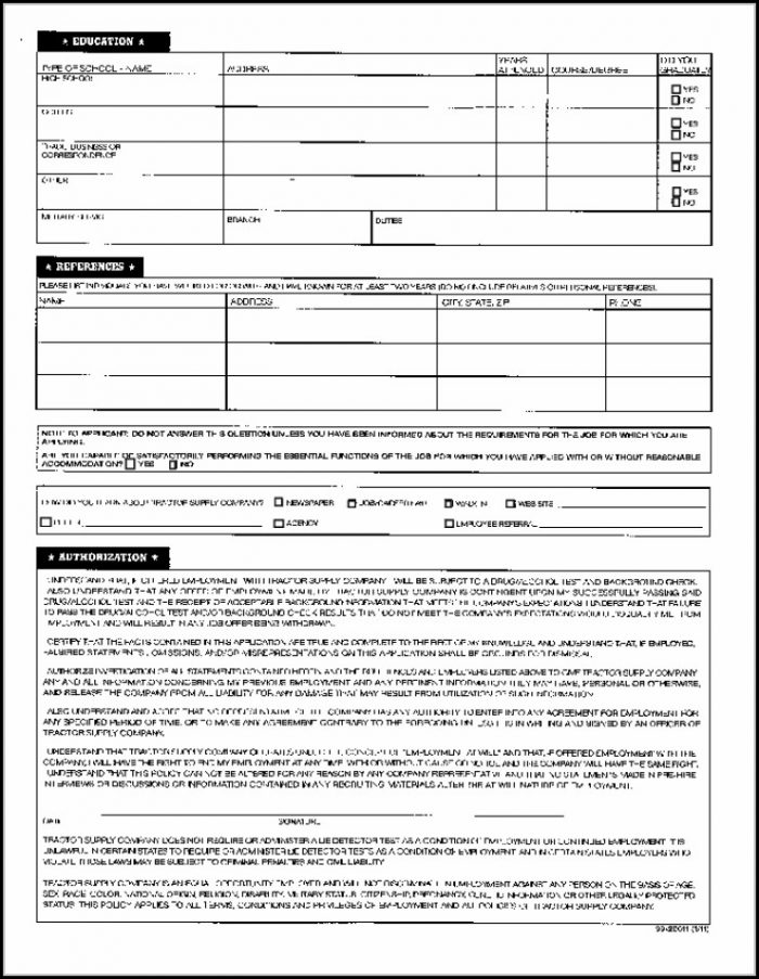 Tractor Supply Company Job Application Tractor Supply Company Job Application