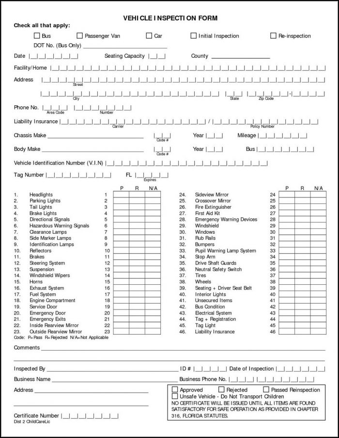 vehicle-damage-inspection-form-template-form-resume-examples