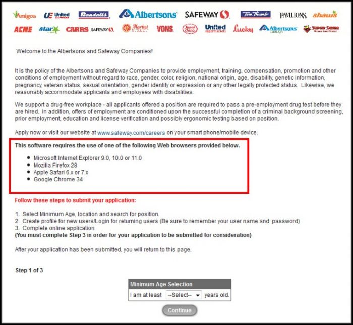 safeway online albertsons job application www bilderbeste com safeway careers