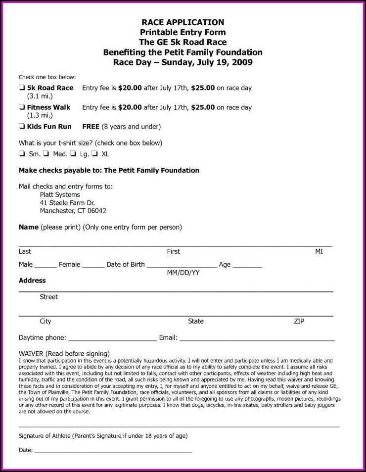 5k registration form template word major magdalene project org registration form word template
