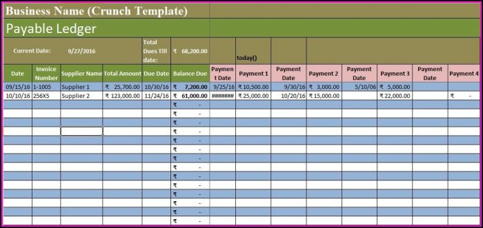 Accounts Payable Template Free Accounts Payable Template Free