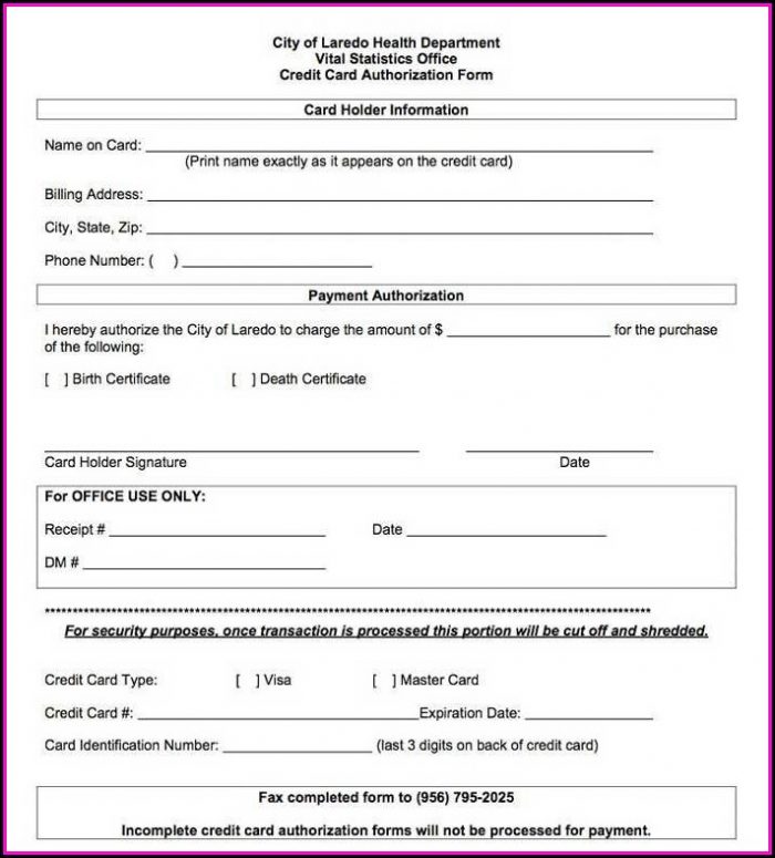Ach Credit Authorization Form Sample Ach Credit Authorization Form Sample