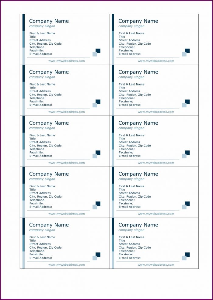 Avery Business Card Templates 8371 Avery Business Card Templates 8371