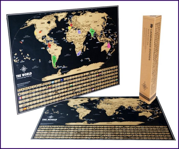 Black And Gold Scratch Off World Map Black And Gold Scratch Off World Map