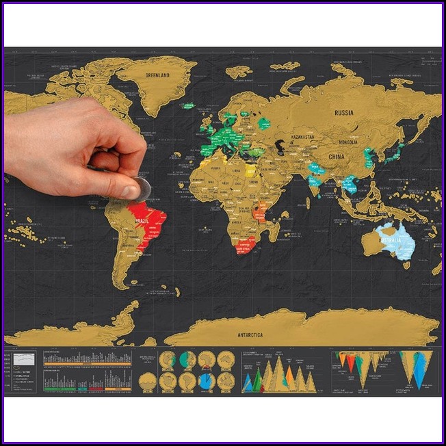 Black Scratch Off Travel World Map Black Scratch Off Travel World Map