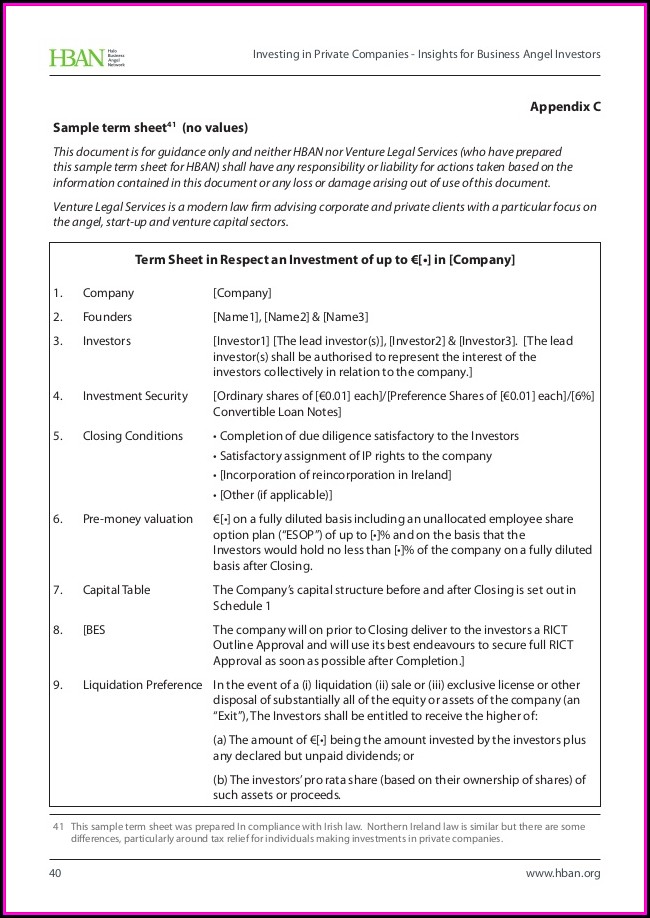 Business Plan Template For Angel Investors Business Plan Template For Angel Investors