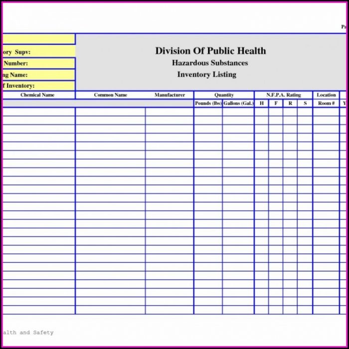Chemical Inventory Database Template Excel Chemical Inventory Database Template Excel